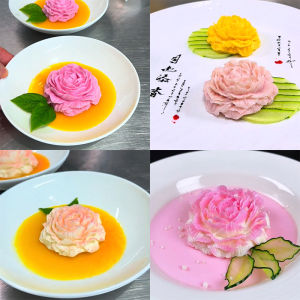 Silicone Peach Blossom Mold for Hotel Catering Mango Pudding Cold Dish Preparation Kitchen Baking Tools Chinese Style