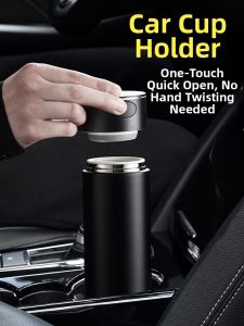 ENO | One-touch Opening Ceramic Lining Insulated Cup