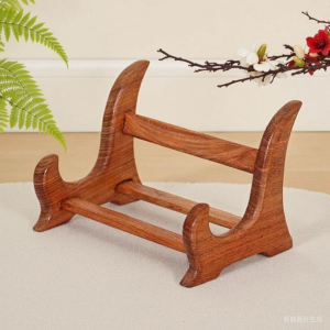 Rosewood Phone Stand Puer Tea Cake Picture Frame Base New Chinese Style Handmade East Yang Wood Carving Home Decoration