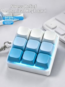 JIEBITU | Stress Relief Toy Keychain Gift Colored Gradient Keyboard Style