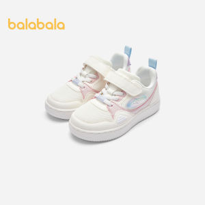 Balabala Childrens Shoes Childrens Board Shoes Boys Shoes 2024 Summer New Girls Small White Shoes Breathable Mesh Cloth Shoes