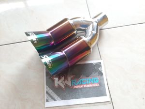 knalpot 5zigen zigen cabang untuk semua jenis mobil bensin