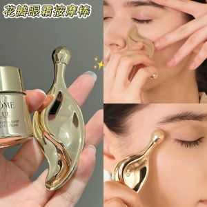 Petal Massage Stick Cream Spoon Cosmetic Petal Roller Massage Device Facial Beauty Tool Chinese Production Petal Design
