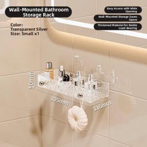 BAOJIAWANG | Wall-mounted No Drilling Acrylic Bathroom Organizer