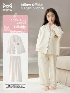 MiiOW | Cotton Long Sleeve Girls Pajama Set
