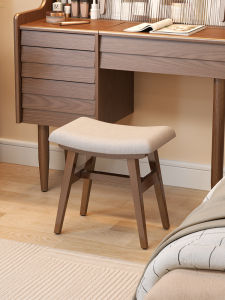 DONGMU | Modern Minimalist Nordic Solid Wood Padded Stool