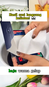 Lembar Tisu Penyerap Warna Pakaian Anti Luntur / Color Absorber 30 Sheet