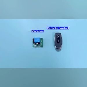 433Mhz Round Button DC 6V 9V 12V 24V RF Relay Module Remote Control SwitchWireless Kit for LED Lamp Bulb Gate Door Fan