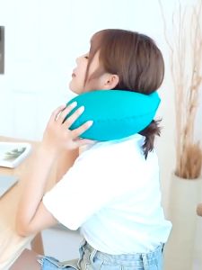 Travel Press Inflatable Pillows Air Pillow Nap Cushion Pillows  Foldable Camping Tourism Pillows for Camp Beach Car Plane Camping