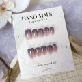 Short White Enhancing Star Purple Simple Design Nail Stickers Easy to Wear Artificial Nails No Brand Registered Trademark. 
