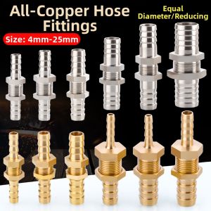 Copper Bellow Connector Pneumatic Tubing Fitting