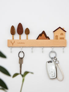 Entry Key Hook Entrance Wall Wall Hanging Key Storage Rack Cute Internet-Famous Decoration Hook Punch-Free