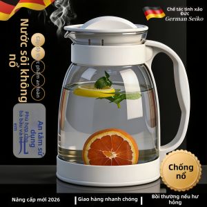 Bình Nước Thủy Tinh Dày Chống Nóng