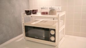 Adjustable 2 layers Multifunctional Removable Board | Extendable Fold Space Saving Stainless Steel Plastic Kitchen Storage