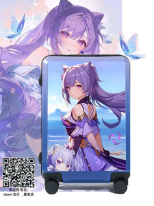 Anime 20 Inch Luggage Cartoon Style Womens Carry-On Suitcase High Aesthetic Value ABS+PC Material with Lock And Wheels