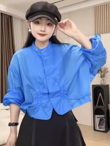 Korean Style Stand Collar UV Protection Womens Short Jacket