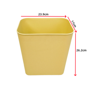 Rectangular Uncovered Plastic Trash Can Black Office Paper Waste Basket Bathroom Tissue Holder Home Sanitary Barrel