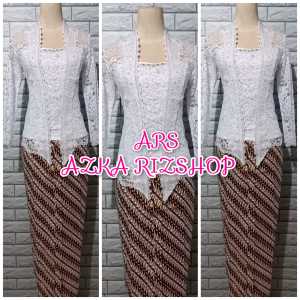 set kebaya akad nikah kebaya brukat kutubaru TERMURAH + ROK