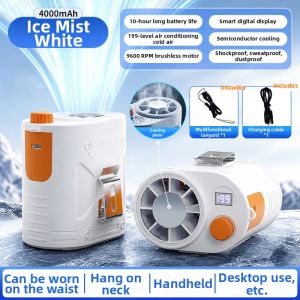 deli | Outdoor Semiconductive Cooling Portable Waist or Neck Wearable Fan 2026 New Version