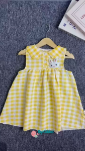 ByKiddos - Dress Anak Perempuan Kerah Telinga Rabbit / Gaun Gadis Kecil Manis Gaya Feminim
