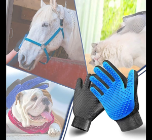 Dehairing gloves for cats and dogs