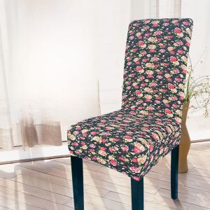 Universal Elastic Chair Cover Home Use Integrated Computer Chair Pad Dining Table Chair Cover Dustproof Simple Modern Style