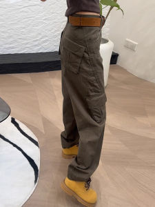 Oversized Vintage Green Wide Leg Carpenter Jeans