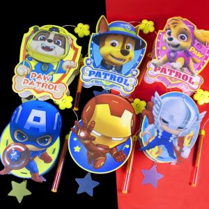 2022 New Cartoon Mid-Autumn Festival Lantern Children Moon Zhongqiu Light DIY Music Glow Toy Children Day Gift for Kids 灯笼中秋节lantern chinese灯笼 for kids