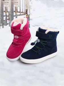 UOVO Thickened Waterproof Childrens Snow Boots Winter Anti-slip Fleece Lined Cotton Shoes for Boys And Girls Kids Snow Boots