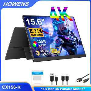 MISSUN 4K 15.6 Inch Portable Monitor 16:10 IPS Screen Type-c Mini Hdmi Second Display for MAC/Laptop/PC/Xbox/PS4/5/SwitchZ1RC