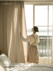 Nature Wind Sunshine | Semi-light-blocking Japanese Style Curtain Cotton and Linen
