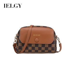 IELGY Ladies Messenger Bag Retro Plaid New Style Shell Bag Fashion Printed Pillow Bag
