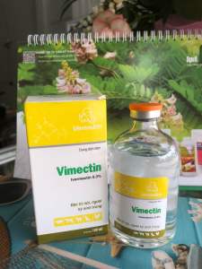 VIMECTIN vemedim (100ml) tiêm giun sán ve ghẻ chí rận ở chó mèo trâu bò lợn dê cừu