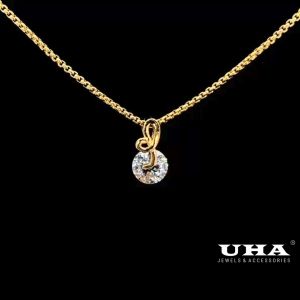 M1292 Mặt và dây chuyền nữ đính đá cz cao cấp sáng lấp lánh UHA