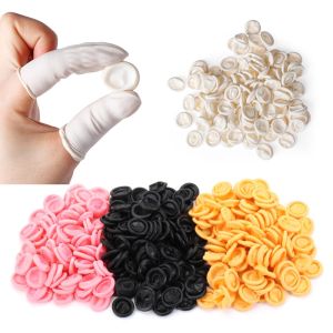 YUNAFIN 100/300PCS Natural Disposable Latex Finger Cots Finger Cover Fingertips Protector Gloves Rubber Gloves