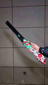 [ Random Color ] Double Sided Sword With Light And Sound Sliding Lightsaber Rechargeable Gift Decoration Toy