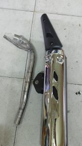 Pô Ex10 gắn xe Sirius cổ có ống hơi - pô xe máy