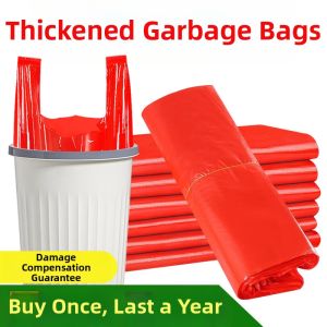 Red Thick Affordable Kitchen Trash Bags