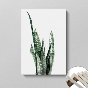 Nordic Minimalist Green Plant Decorative Painting