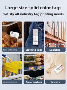 NiiMbot K3 White Label Printing Paper QR Code Waterproof Adhesive Clothing Tag Price Tag Paper Food Sample Tea Leaf Label