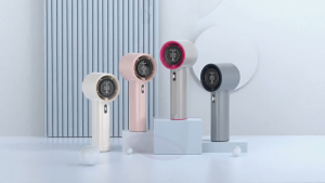 Mini Fan Rechargeable 100 Level Adjustment Turbo Handheld Fan with Lanyard Visual Wind Speed&Power Display Mini Electric Fan Portable Personal Fan for Commuting Work Outdoor