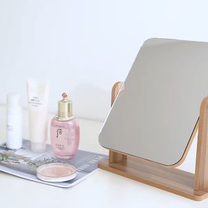 กระจก ตั้งโต๊ะ กระจกไม้มินิอล ตระจกแต่งหน้า มี 2 ขนาด แบบความย่อยโต๊ะ และกระจก 2 สี ราคาที่สุด