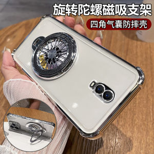 Oppo R17 Silicone Protective Case Full Cover Anti-Fall with Airbag at Corners Transparent Soft Shell for Men And Women Trendy High Aesthetic Value