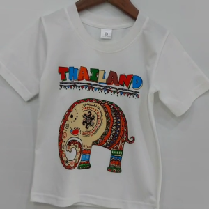 Paintmyloveเสื้อยืดเด็ก เสื้อยืดเด็กสกรีนลายไทยแลนท์ ผ้าคอตตอน100% ผ้านุ่มใส่สบาย งานสกรีนสามารถรีดทับได้เลย