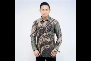 Batik Couple Pasangan Keluarga Ayah Ibu Anak Laki Suami Istri Sepasang Modern Mewah Kate Hijau