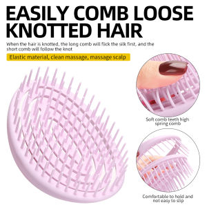 Barber Shop Scalp Massage Comb Anti static Knotting Multifunctional Elliptical Hairdressing Styling Tool Accessories Comb 