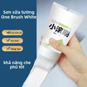 100g Trắng/Hồng Nhỏ Con Lăn Bàn Chải Sơn Tường Nội Thất Hộ Gia Đình Graffiti Sửa Chữa Thân Thiện Với Môi Trường Tự Làm Tranh Treo Tường Dụng Cụ