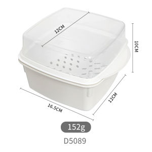 Food Grade PP Microwave Safe Rice Bowl with Lid Freshness Preserved Lunch Box for Office Workers Heated Vegetables Hot Rice