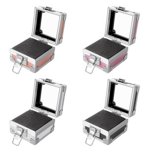 25/100 Holes Nail Art Drill Storage Box Grinding Polish Head Bit Holder Display Nail Drill Bits Organizer