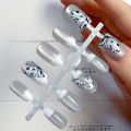 3109# Pure Hand-Worn Nail 30 Pieces/10 Pieces Half-Handmade Cat Yuan Ningqi Manicure Fake Nail Patch Finished Product. 